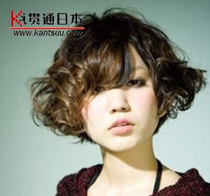 时尚外翘发卷×深棕色