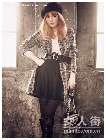 甜美日系搭配 巧掩身材缺陷