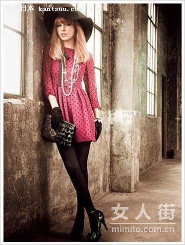 甜美日系搭配 巧掩身材缺陷