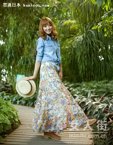 日系美模超上镜 田园风美搭