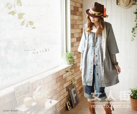 日本学生妹 早春清新气质搭