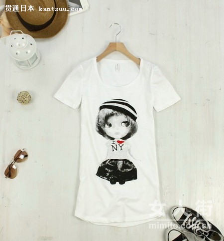 日本妞主流搭法 清新素雅更有品位