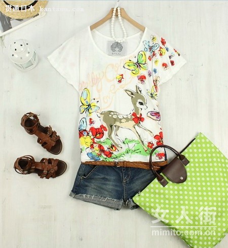 日本妞主流搭法 清新素雅更有品位