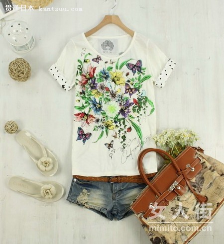 日本妞主流搭法 清新素雅更有品位