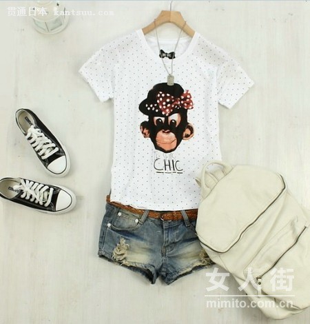 日本妞主流搭法 清新素雅更有品位