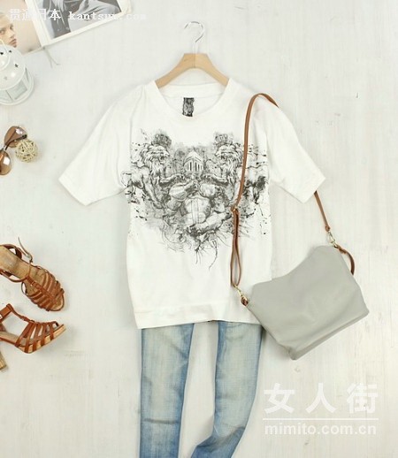 日本妞主流搭法 清新素雅更有品位