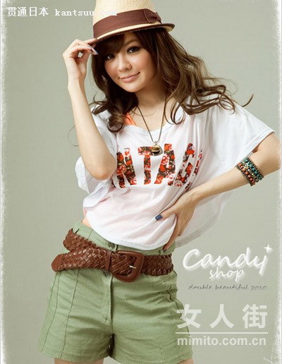 荷叶边T+蕾丝裙 8月日系甜美风大热