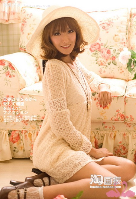 日系美模扮嫩美搭,甜范儿十足哦