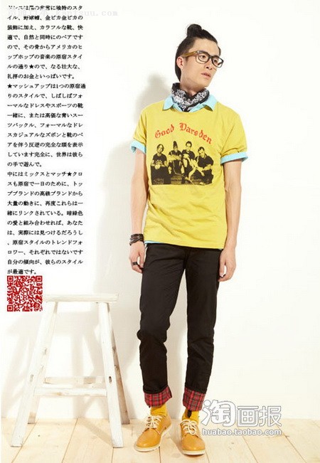 日本帅男春装秀 追捧款式潮T