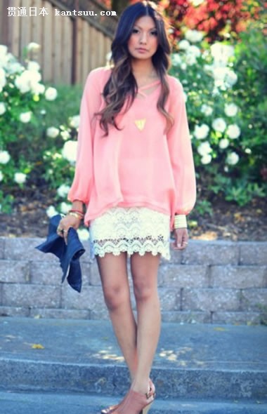 初秋街拍 半身裙唯美巧装扮