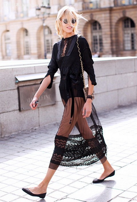 尖头平底鞋如何搭衣服?明天就穿它上班