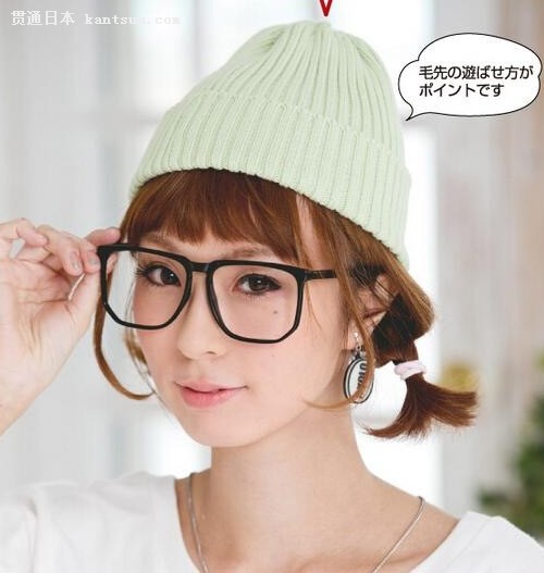 收藏版发型 冬季戴上帽子一样美美哒
