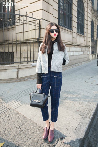 微凉秋季服装搭配技巧 七分袖短外套显瘦又chic