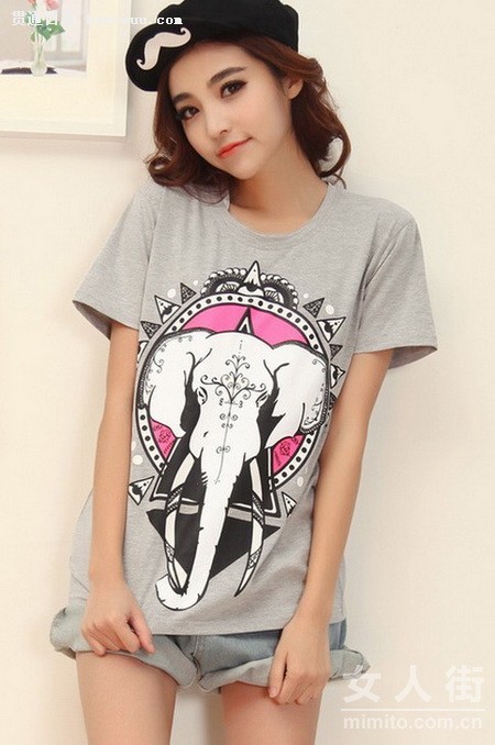 潮妞夏日必备!30款最新流行T恤