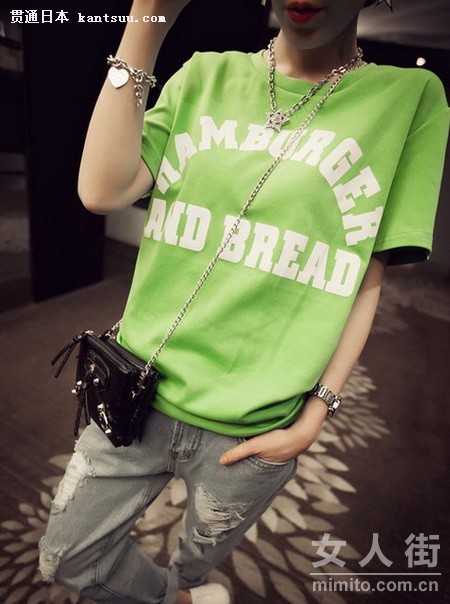 潮妞夏日必备!30款最新流行T恤