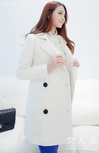 简洁纯色大外套 优雅范儿最后一波