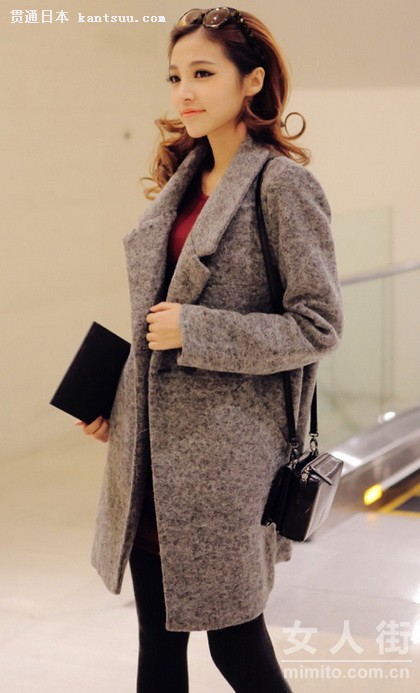 简洁纯色大外套 优雅范儿最后一波