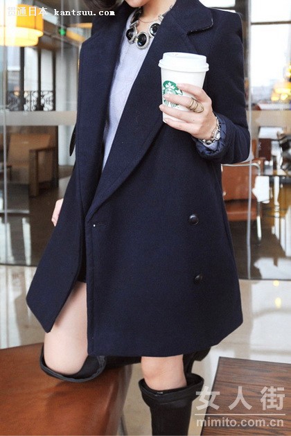 简洁纯色大外套 优雅范儿最后一波