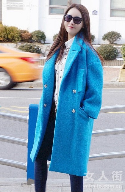 简洁纯色大外套 优雅范儿最后一波