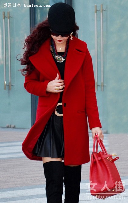 简洁纯色大外套 优雅范儿最后一波