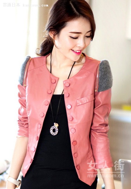 潮女配小皮衣 酷辣横行过秋冬