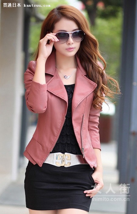 潮女配小皮衣 酷辣横行过秋冬