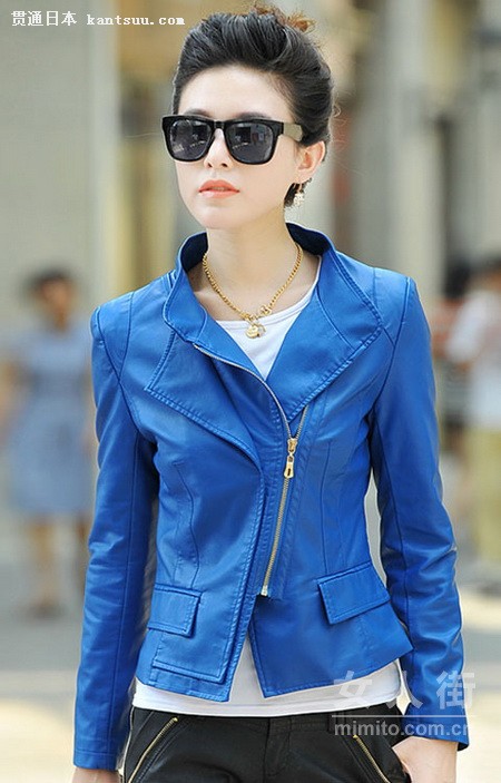 潮女配小皮衣 酷辣横行过秋冬